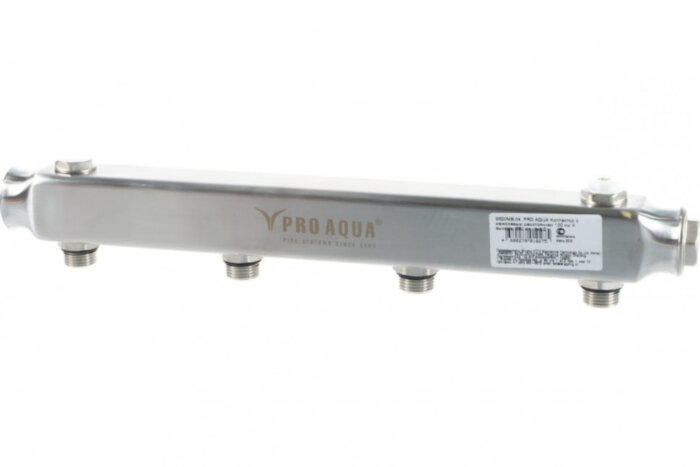 Коллекторная группа Pro Aqua 1х1/2" 4 выходов с межосевым расстоянием 100 мм