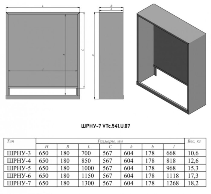 Коллекторный шкаф VALTEC ШРНУ VTc.541.U.07 19-20 выходов распределительный