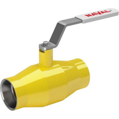 Кран шаровой NAVAL 280155 DN 20 PN 40 стальной стандартнопроходный резьбовой (Вн) для газа