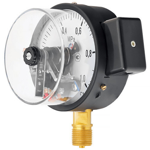 Манометр РОСМА ТМ-610Р.05 (0...6 МПа) Дкорп=150мм кл. 1,5 G1/2" общетехнический с ЭКП радиальный УТ-00050487