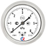 Манометр РОСМА КМ-12Т (0...6 кПа) Дкорп=63мм кл. 1,5 M12x1,5 для низких давлений газов осевой 00000032423 1