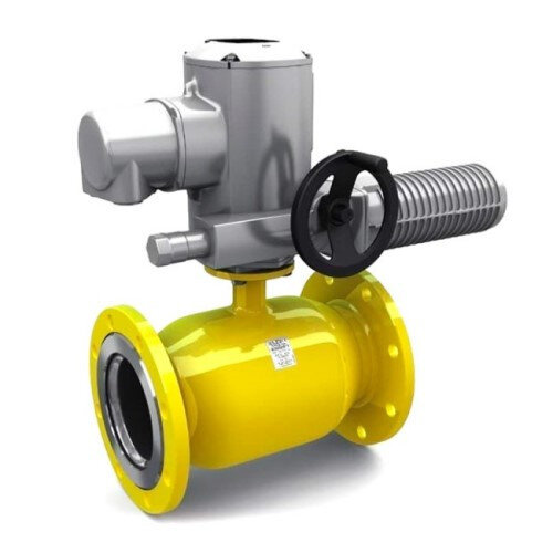 Кран шаровой цельносварной LD КШ.Ц.Ф.Э.GAS.150/125.016.Н/П.02 Ду 150/125 Ру 16 стальной неполнопроходный под электропривод