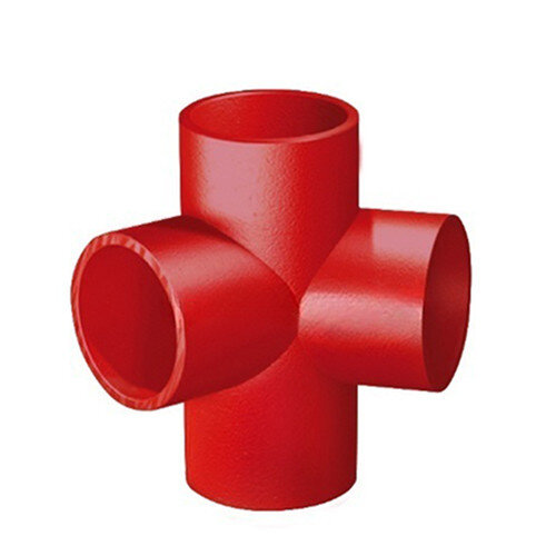 Крестовина двухплоскостная SML DN 80/80/80 мм чугунная