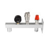 Группа безопасности VALTEC VT.495.0.3 3/4'' (0…4 бар) DN 20 PN 10 для расширительного бака на консоли из Ст.3, латунная с никелевым покрытием 5