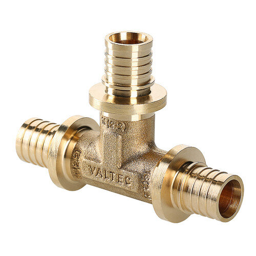 Тройник переходной VALTEC VTm.431.BG DN 25x16x25 PN 16 латунный универсальный