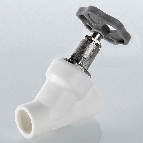 Вентиль запорный VALTEC VTp.714 DN 20 PN 25 прямоточный полипропиленовый