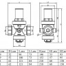 Редуктор давления VALTEC VT.086.NH.08 1 1/2'' DN 40 PN 25 поршневой, регулируемый, прямого действия, латунный с никелевым покрытием 2
