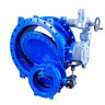 Затвор ЭНЭКОС DN 800 PN 10 поворотный фланцевый с двойным эксцентриком с редуктором и штурвалом 1