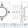 Фланец HAWLE Synoflex 7994 DN 250 (198-230 мм) универсальный фиксирующий 4