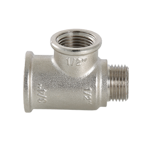 Латунный тройник VALTEC 3/4" х 3/4" х 1/2" с переходом на наружную резьбу VTr.134.RN.050504 2