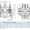 Задвижка HAWLE 4410E2 DN 200/3 PN 16 фланцевая клиновая чугунная с обрезиненным клином типа Комби-IV с пожарной подставкой 2