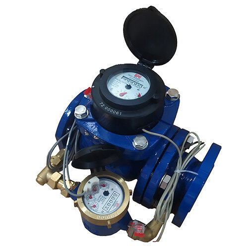 Счетчик холодной воды Водомер КВСХд-150/40 IP68 тип-02 комбинированный фланцевый с импульсным выходом