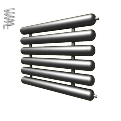 Регистр отопления РАЭ-6x108x3,0-7000 автономный шестирядный с эллиптическими заглушками