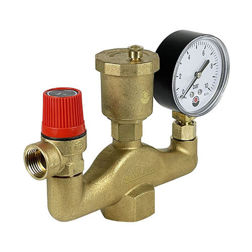 Группа безопасности VALFEX VF.461.0.3 ВР 1"x1/2"x1/4" DN 25 PN 10 для закрытых систем отопления 1