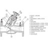Клапан Cim 3739B Ду 100 Ру 16 балансировочный Cimberio 2