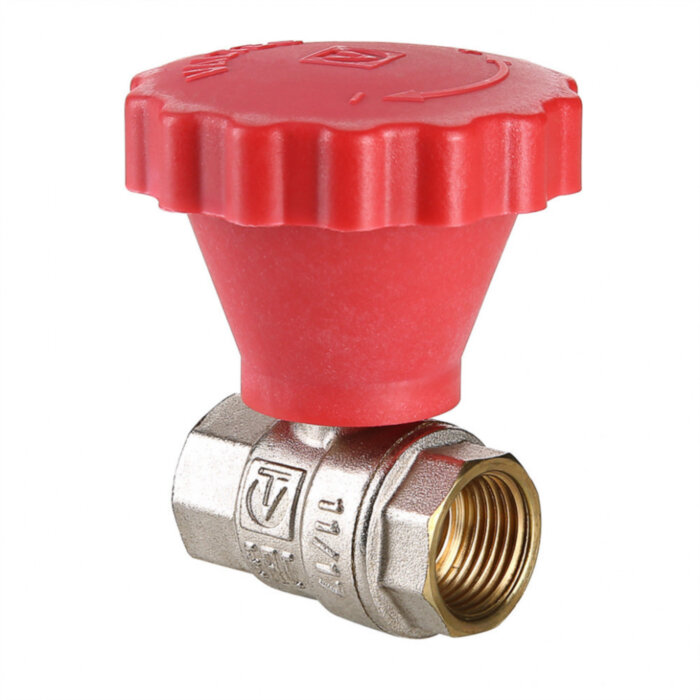 Кран шаровой VALTEC 1/2" Ду15 Ру25 с плавным управлением VT.252.N.04