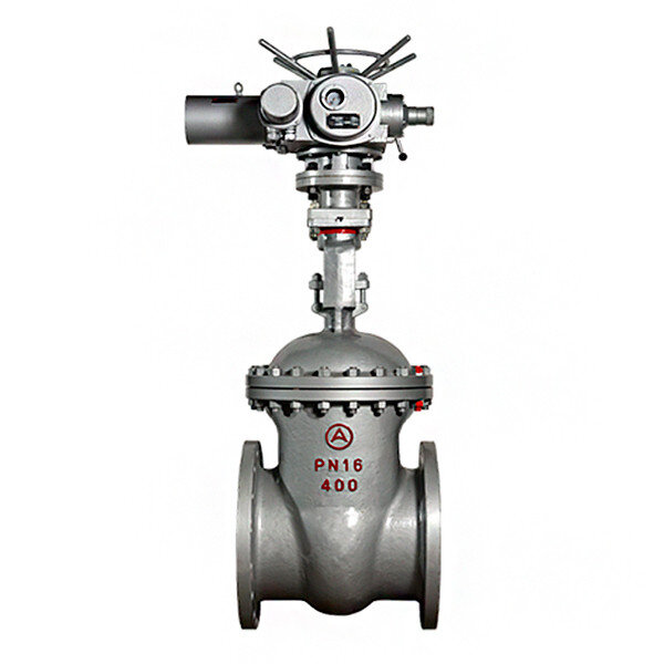 Задвижка 30с941нж Ду400 Ру16 с электроприводом клиновая стальная фланцевая