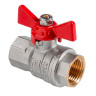 Кран шаровый VALTEC VT.417 ГОСТ Р 59553-2021 ВР 1/2" DN 15 PN 40 никелированный латунный 1