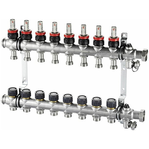 Коллекторная группа Oventrop Multidis SF 7 с ротаметрами