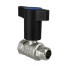 Кран шаровый VALFEX STANDART VF.236 ВР-НР 3/4" Ду 20 Ру 40 с синей ручкой никелированный латунный 1
