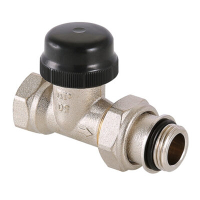 Клапан терморегулятора радиаторный Valtec VT.038 3/4" DN 20 PN 10 прямой с преднастройкой