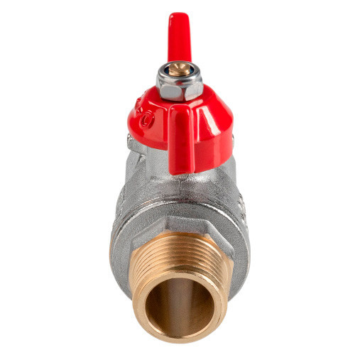 Кран шаровый VALTEC VT.418 ГОСТ Р 59553-2021 ВР-НР 3/4" DN 20 PN 40 никелированный латунный 2