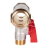 Коллектор распределительный STOUT SMB 6210 3 отвода ВР-НР 1"х1/2" DN 25 PN 10 с шаровыми кранами красная рукоятка уплотнительное кольцо 3