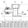 Угольник латунный Aquasfera 7008 DN 15x16 PN 16 резьба - 1/2'', покрытие - никель, с креплением, резьбовой ВР/компрессионный, 7008-01 4