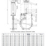 Задвижка Kvant KV02 DN 700 PN 10 шиберная межфланцевая со штурвалом 3