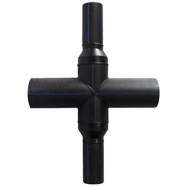 Крестовина 110х50 мм SDR13,6 90° ПЭ100 неравнопроходная сварная сегментная ПНД