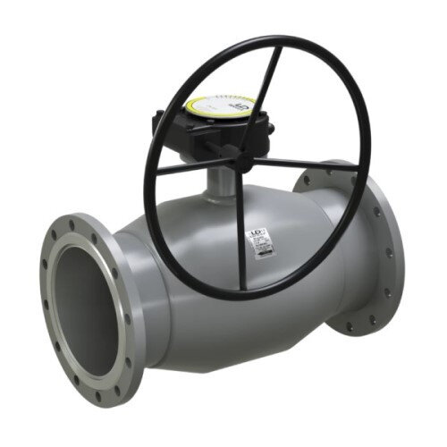 Кран шаровой цельносварной регулирующий LD КШ.Ц.Ф.Р.Regula 150.016 Ду 150 Ру 16 фланцевый с редуктором