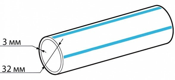 Труба ПНД 32х3 SDR 11 ПЭ 100 ГОСТ 18599-2001 питьевая