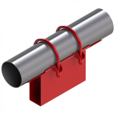 Опора Дн 219 ТС-670.00.00-18 серии 5.903-13 выпуск 7-95 неподвижная хомутовая