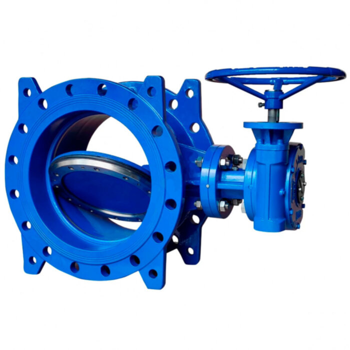 Затвор чугунный Benarmo DN 200 PN 10 поворотный фланцевый с двойным эксцентриком