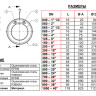 Клапан Tecofi CB5440 DN 300 обратный одностворчатый межфланцевый PN 16 4