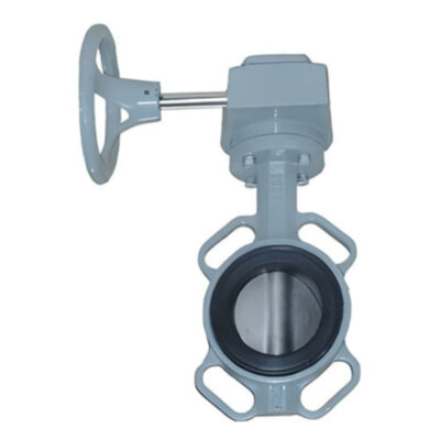 Затвор дисковый поворотный ABRA BUV-VF 863 DN 400 PN 16 межфланцевый с редуктором