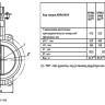 Затвор дисковый поворотный ABRA BUV-VF 863 DN 400 PN 16 межфланцевый с голым штоком 2