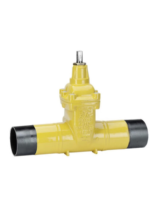 Задвижка AVK 46/70 DN 80 PN 16 для газа со сварными патрубками