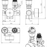 Группа безопасности VALTEC VT.460.0.3 1'' (0…4 бар) DN 25 PN 10 для котла, латунная с никелевым покрытием 2