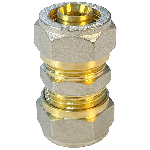 Соединитель обжимной переходной VALFEX VF.303.N Ду 26х20 Ру 25 никелированный латунный