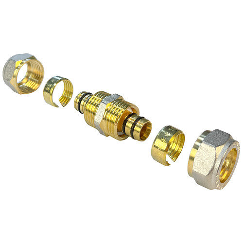 Соединитель обжимной переходной VALFEX VF.303.N Ду 26х20 Ру 25 никелированный латунный