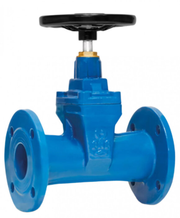 Задвижка FAF 6210 DN 600 PN 10 фланцевая клиновая чугунная под штурвал чугунная с обрезиненным клином