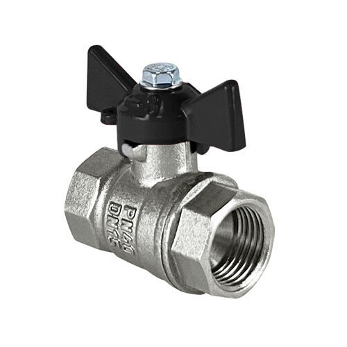 Кран шаровый VALFEX DELTA PRO VF.217 ВР 1" Ду 25 Ру 40 никелированный латунный