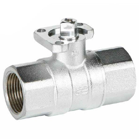 Кран шаровой латунный GENEBRE 3023 Ду20 Ру40 с ISO-фланцем резьбовой ВР/ВР полнопроходной