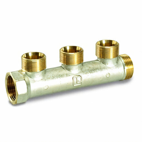 Коллектор распределительный Luxor CP 403 3 отвода ВР-НР 3/4"хW24x19 DN 20 PN 10 без регулировки