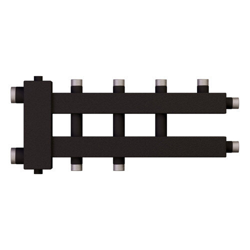 Коллектор распределительный Warme WKD.R.85.K.2+1+1 4-х контурный НР 1 1/2"x1" Ду 40 Ру 6 без теплоизоляции