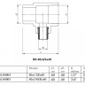 Тройник переходной VALTEC VTp.734 НР 3/4" DN 40x20x40 PN 25 коллекторный полипропиленовый комбинированный 2