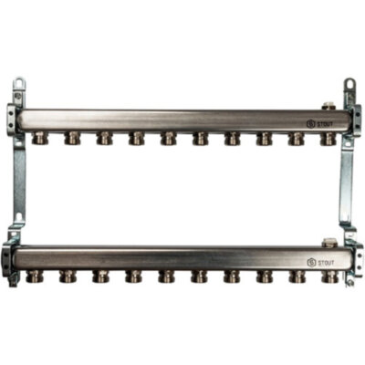 Коллектор STOUT для радиаторной разводки 10 выходов