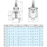 Задвижка HAWLE 4000E3 DN 80 PN 10/16 фланцевая клиновая чугунная с обрезиненным клином разборная 4