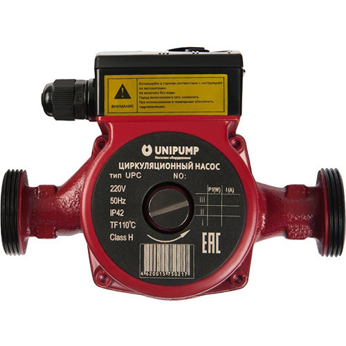 Насос циркуляционный Unipump UPС 25-200 230 с мокрым ротором H=20м Q=200л/мин арт. 68658 1